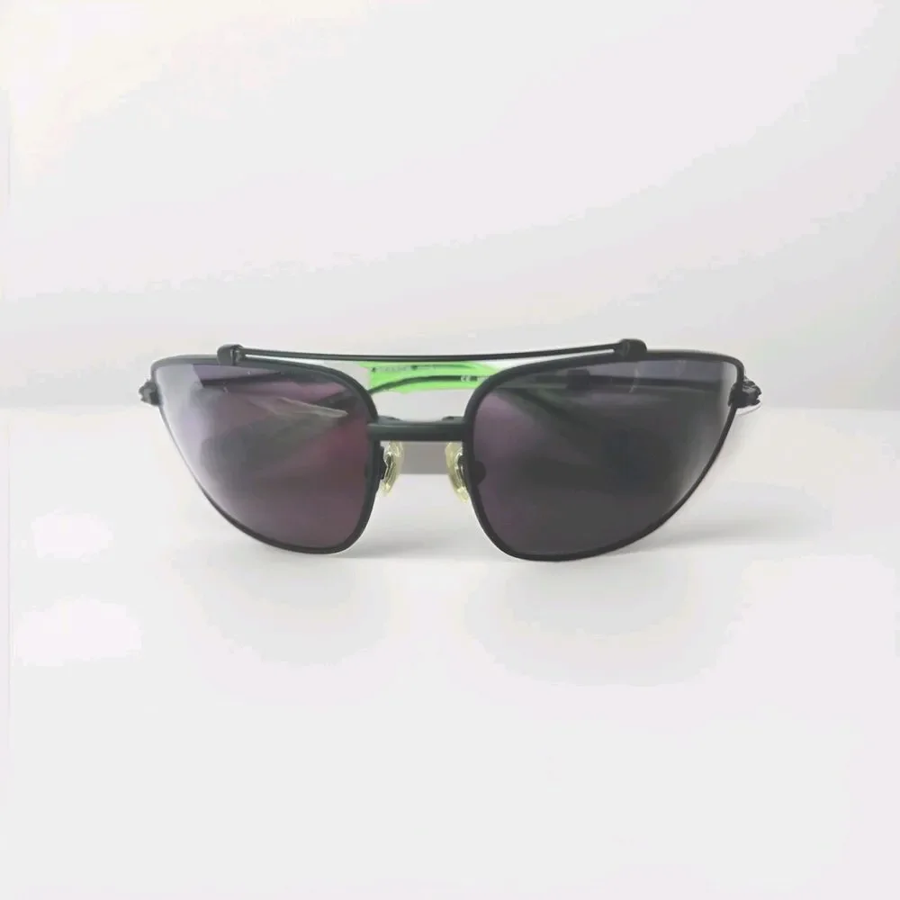 Chrome Hearts BONED sunglasses Black MetalFrame Rectangular Men's